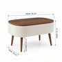 Atelier Del Sofa Noya - Blanco y nogal